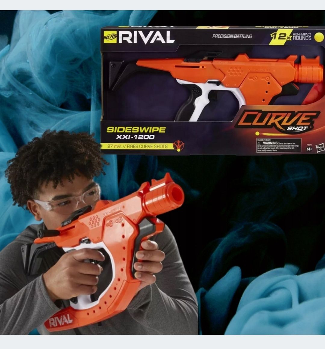 Nerf Rival Curve Shot Sideswipe XXI-1200  wyrzutnia