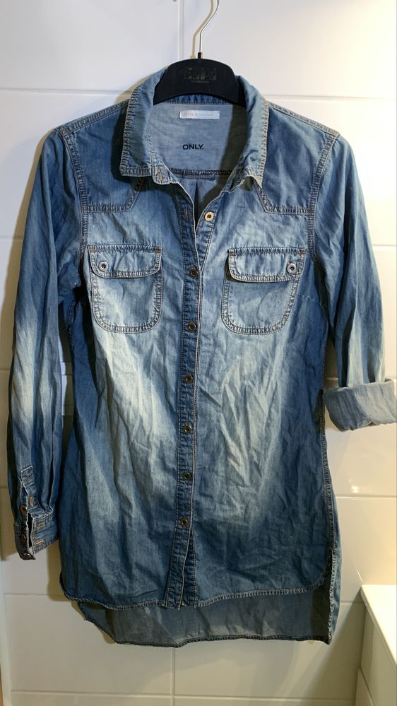 Koszula damska jeansowa Only XL uni oversize tunika