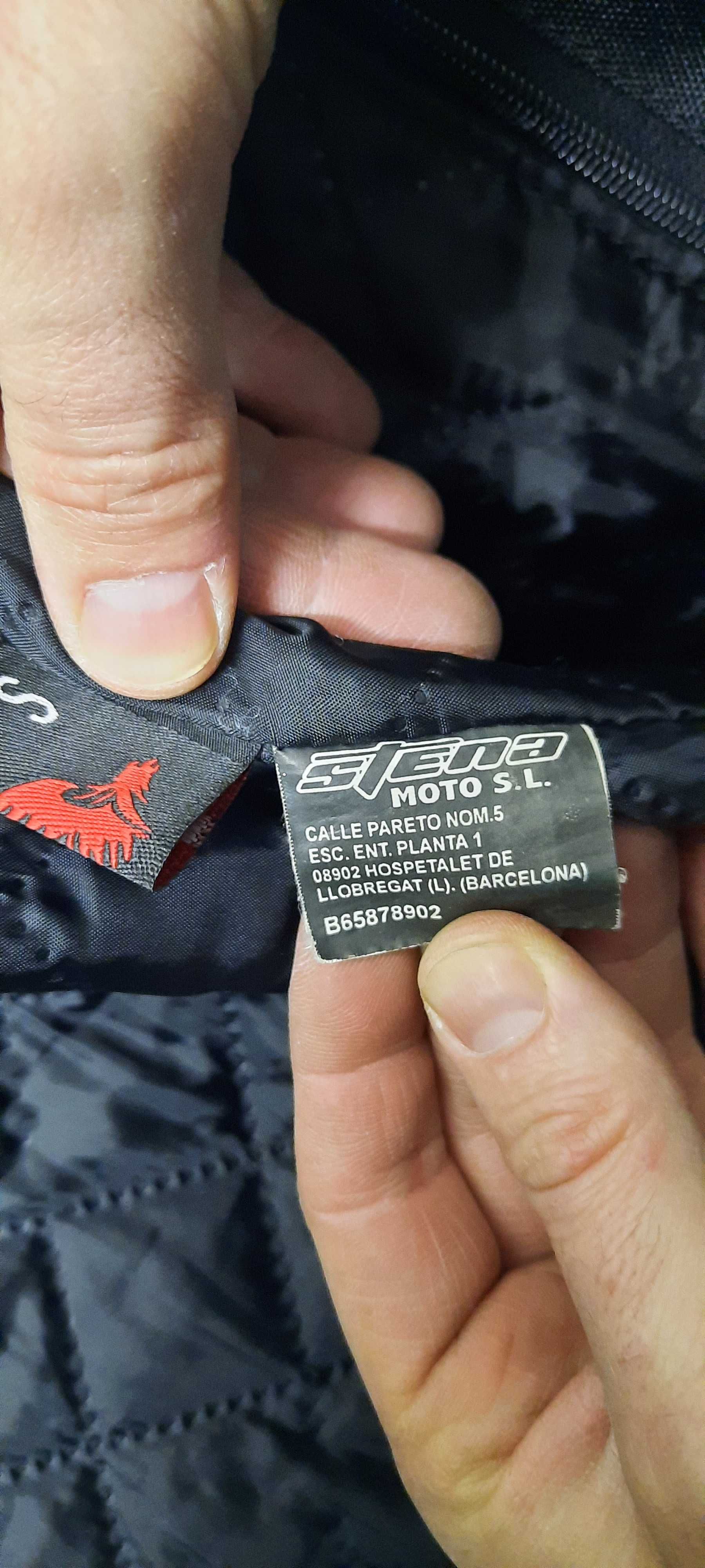 Casaco motard em pele