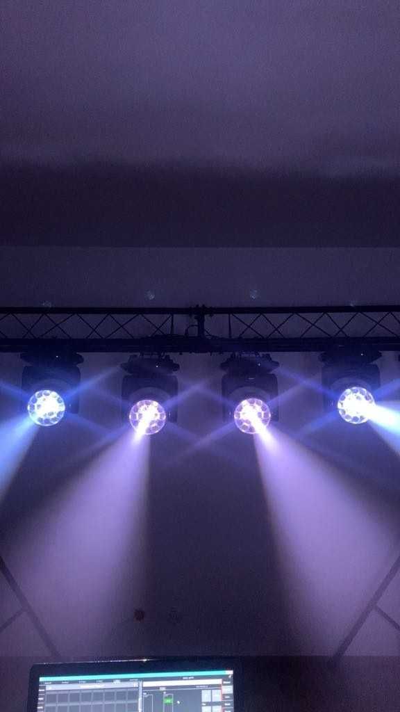 Głowy ruchome 19 LED Wash Ring