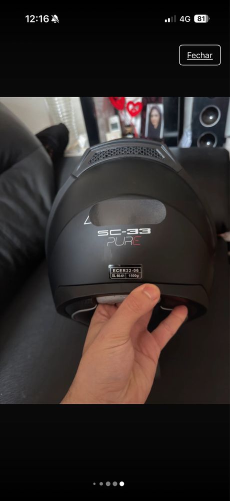 Capacete novo  preto
