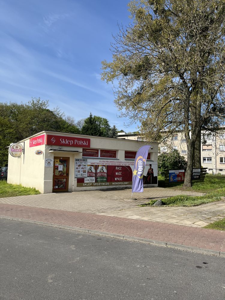 Wynajem lokalu usługowego 77m2 sklep plac budynek