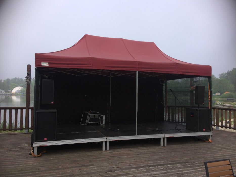 scena 3x6 podest namiot piknik zadaszenie małe plener