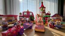 Klocki Hello Kitty wielki zestaw m.in. zamek domek kamper bar karoca
