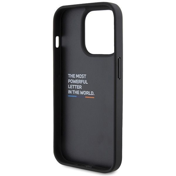 Bmw Bmhcp15L22Nbck Iphone 15 Pro 6.1" Czarny/Black Leather Carbon