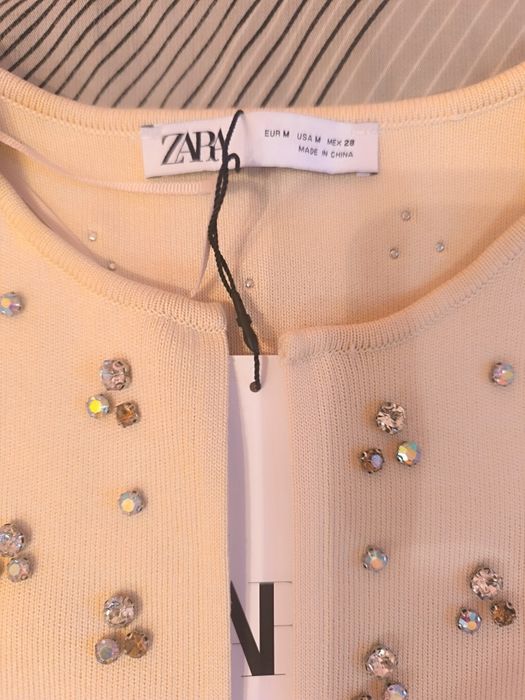 Кардіган зі стразами Zara
