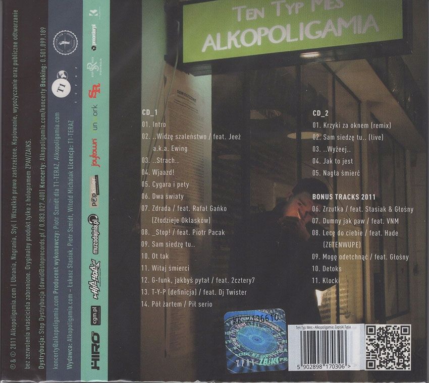 Ten Typ Mes - Alkopoligamia: Zapiski Typa - 2CD
