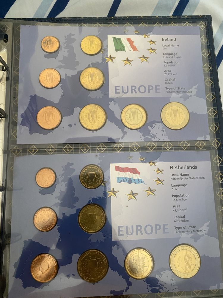 Coleçao moedas europa