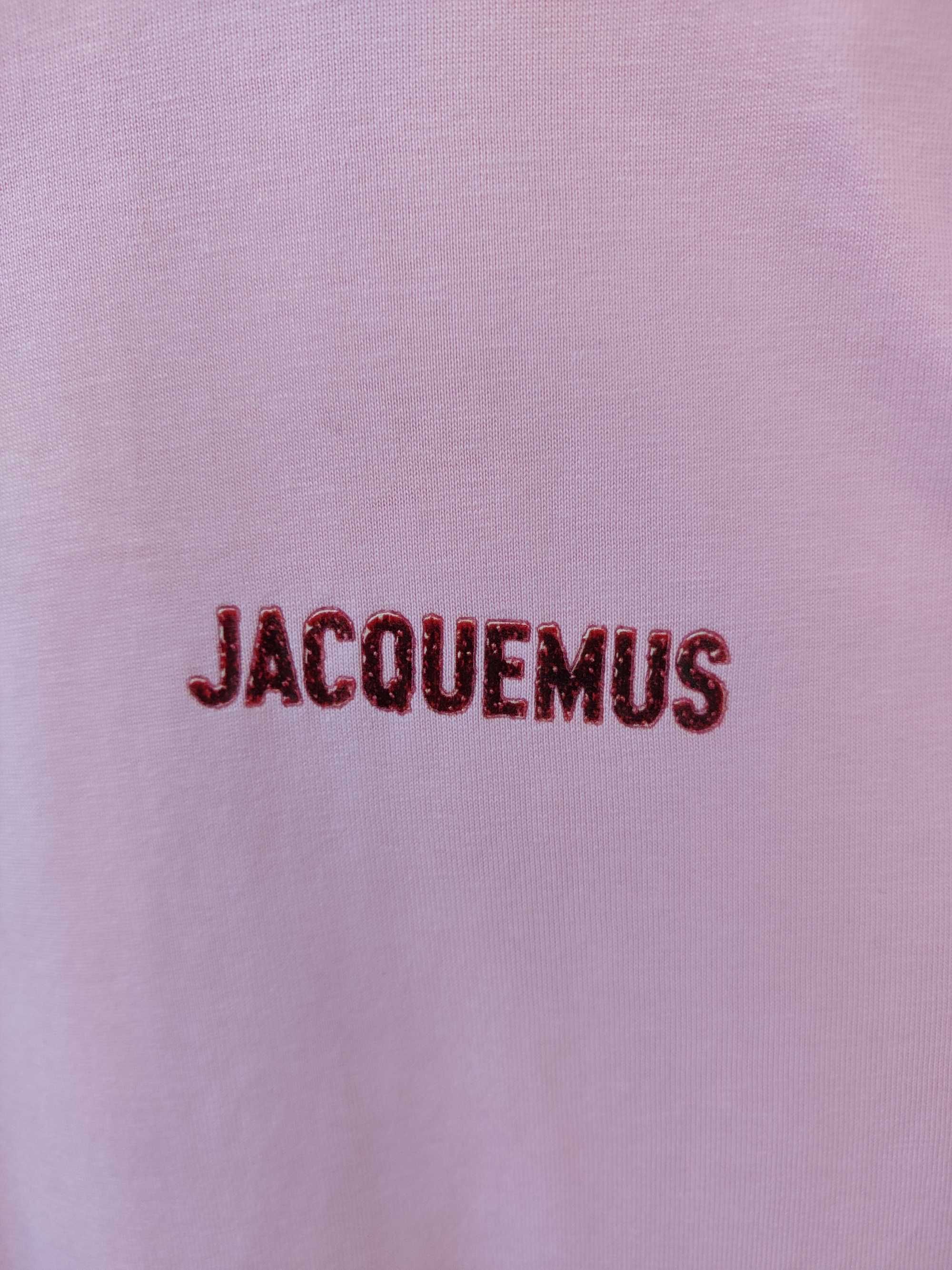 Лонгслів Jacquemus Pavane Logo Long Sleeve T-Shirt Pink