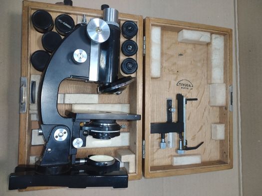 Японский антикварный микроскоп TIYODA