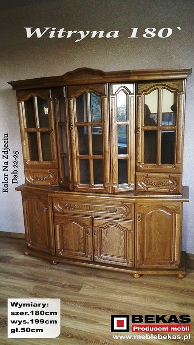 Śliczna Dębowa Komoda 180 Dąb Rustukalny Producent BEKAS Meble