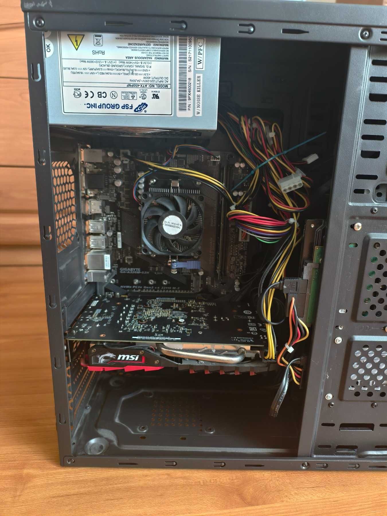 Системний блок Ryzen 7 1700 8gb ddr4 GTX 1050Ti 4gb Bugeo SSD/HDD