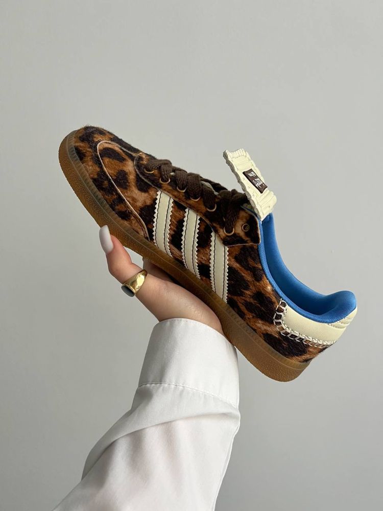 Жіночі кросівки адідас самба adidas Wales Bonner x Samba Pony Leopard