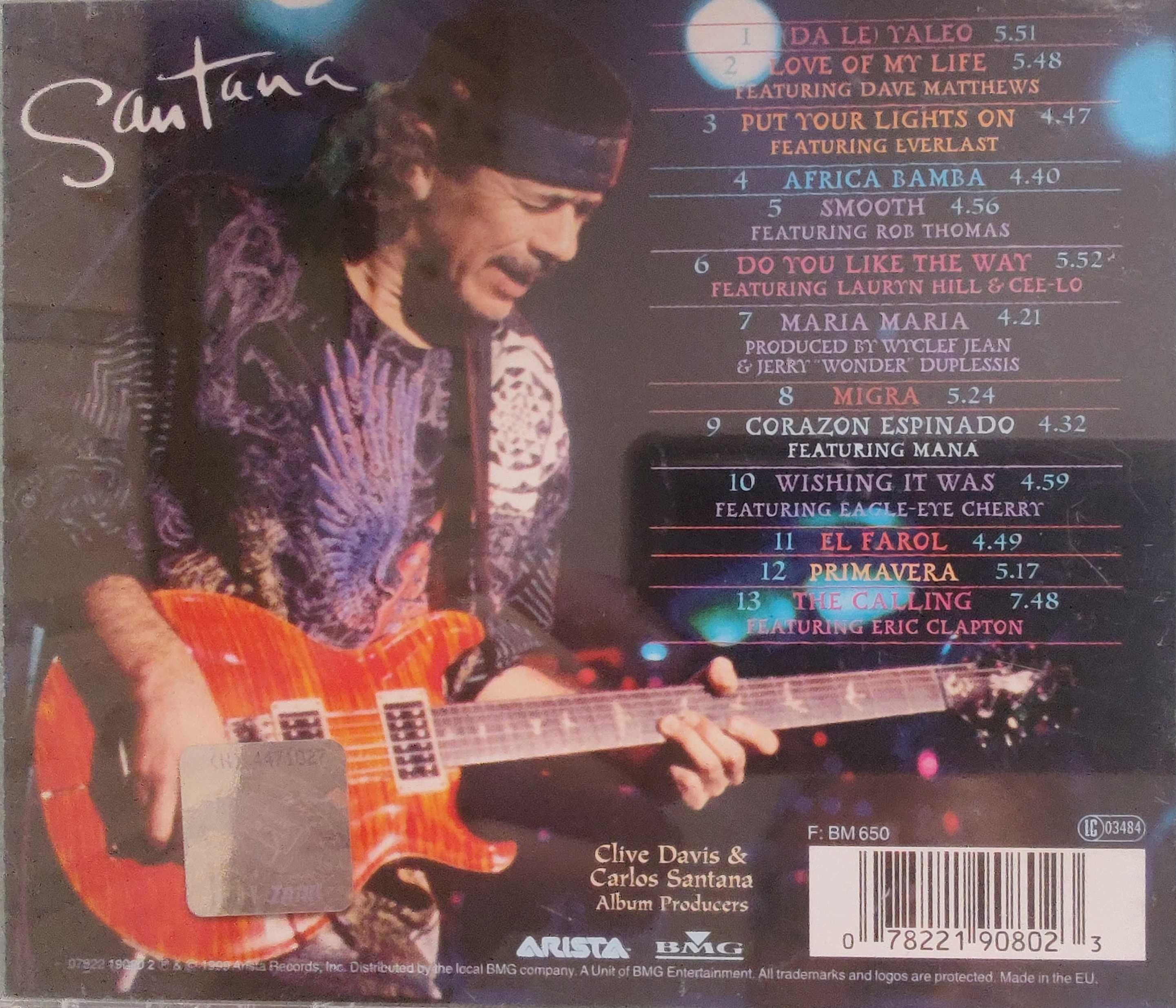 Carlos Santana - "SUPERNATURAL" płyta CD, Latino