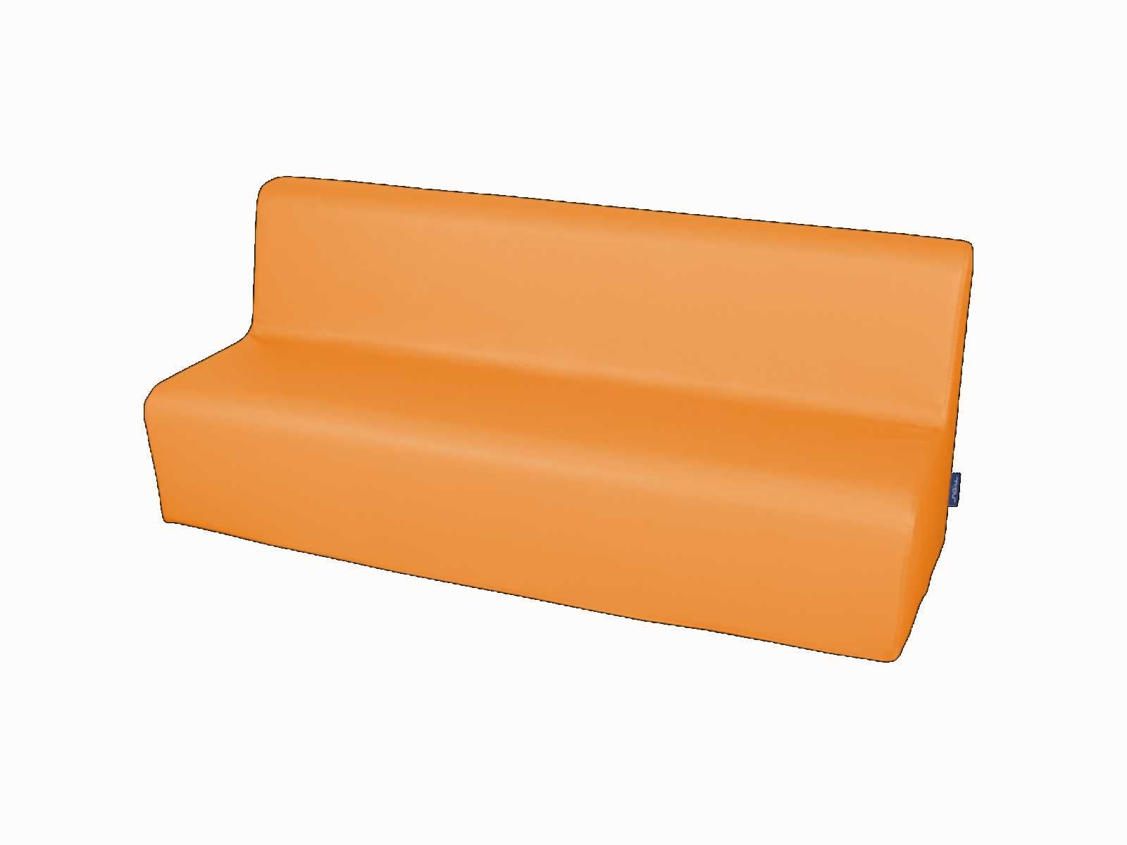 Duża piankowa kanapa dla dzieci trzyosobowa. Mix kolorów