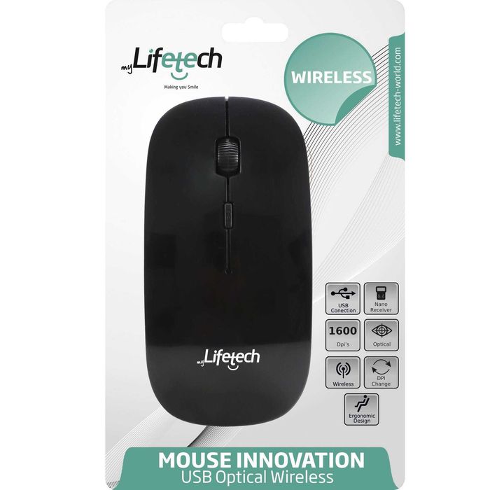 Lifetech Rato LFMOU059 s/ fios 2.4G Preto