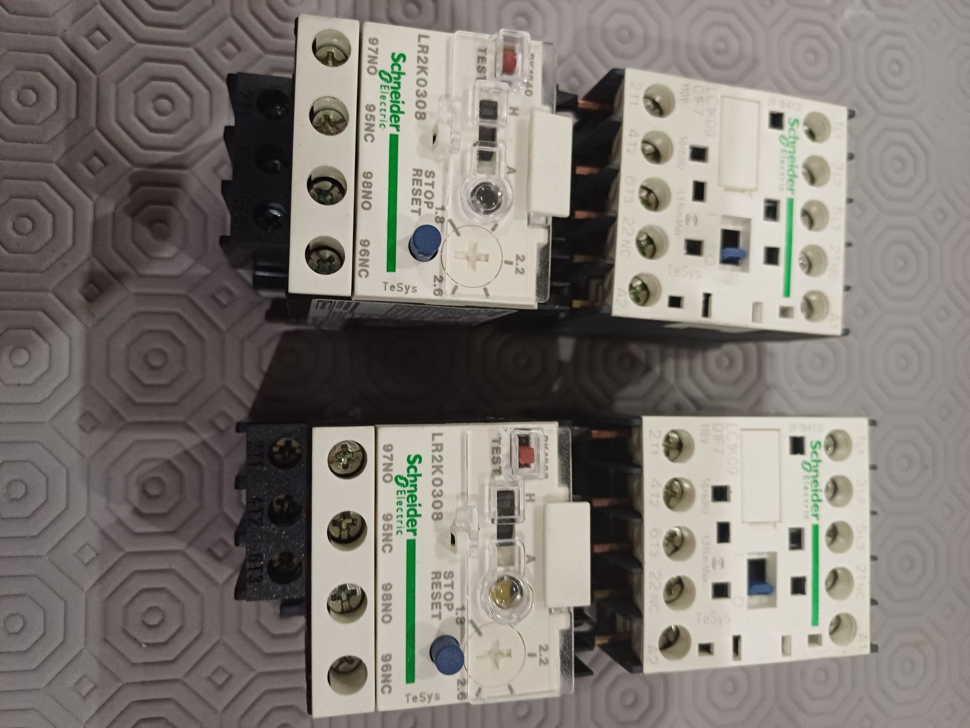 Relé termico + contactor 110v