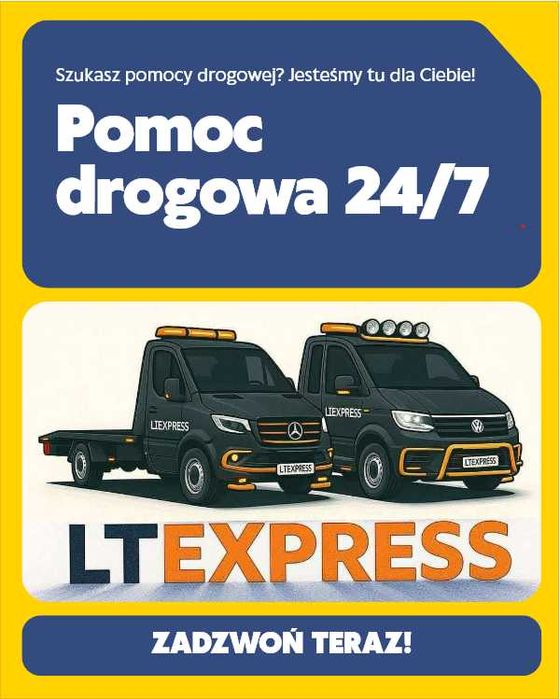 Pomoc drogowa 24/7 Działamy szybko! Lubuskie, Niemcy, Polska