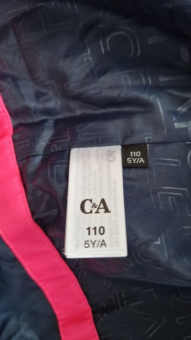 Kurtka narciarska z kapturem C&A rozmiar 110