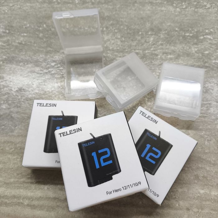 Аккумулятор Telesin для экшн-камер GoPro Hero 9/10/11/12 1720 мА·ч