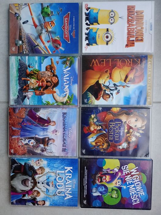 8 bajek na DVD hity filmowe
