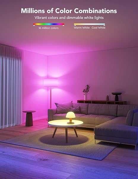Żarówki LED Govee , kolorowe WIFI synchronizacja-muzyki