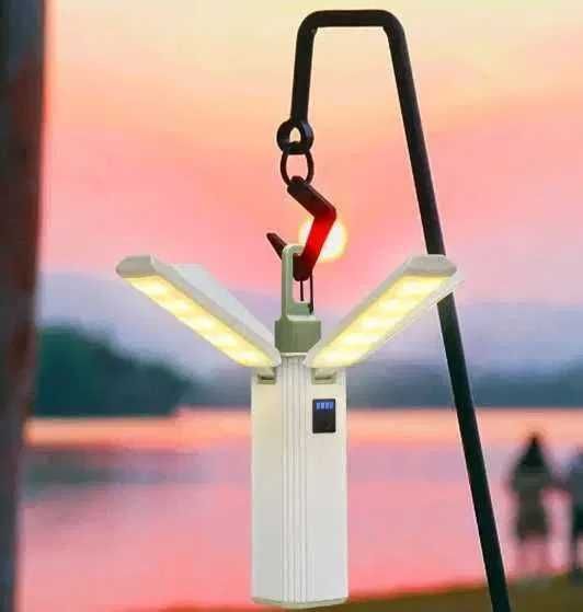 Лампа ліхтарик універсальний складаний перезаряджаємий Power Bank