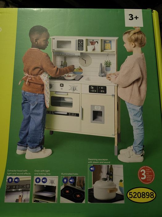 Дитяча дерев'яна кухня Lupilu з набором аксесуарів