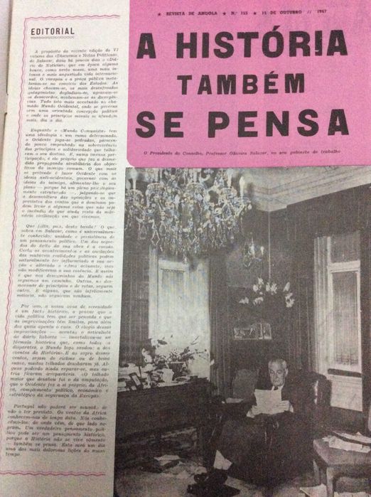 Revista de Angola , quinzenário ilustrado. Outubro de 1967