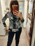 Elegancka bluzka damska Wesley z materiału z połyskiem 40/42