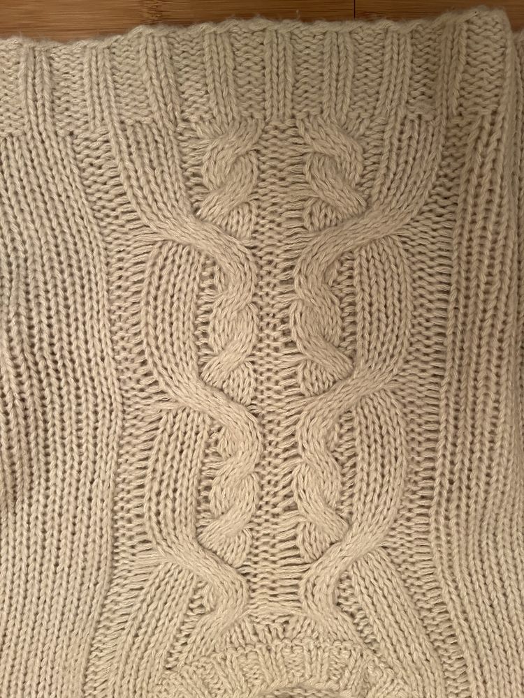 Sweter w warkoczowy splot H&M XS