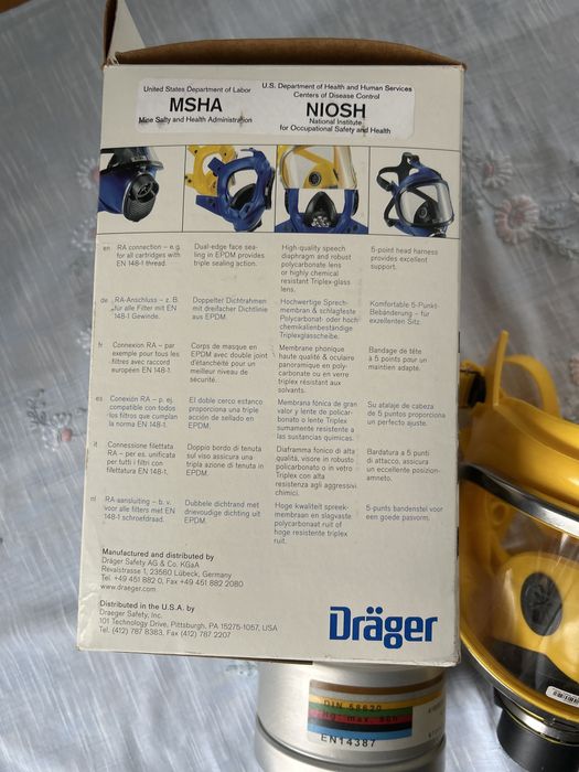 Dräger x-plore 6570 maska pelnotwarzowa ochronna