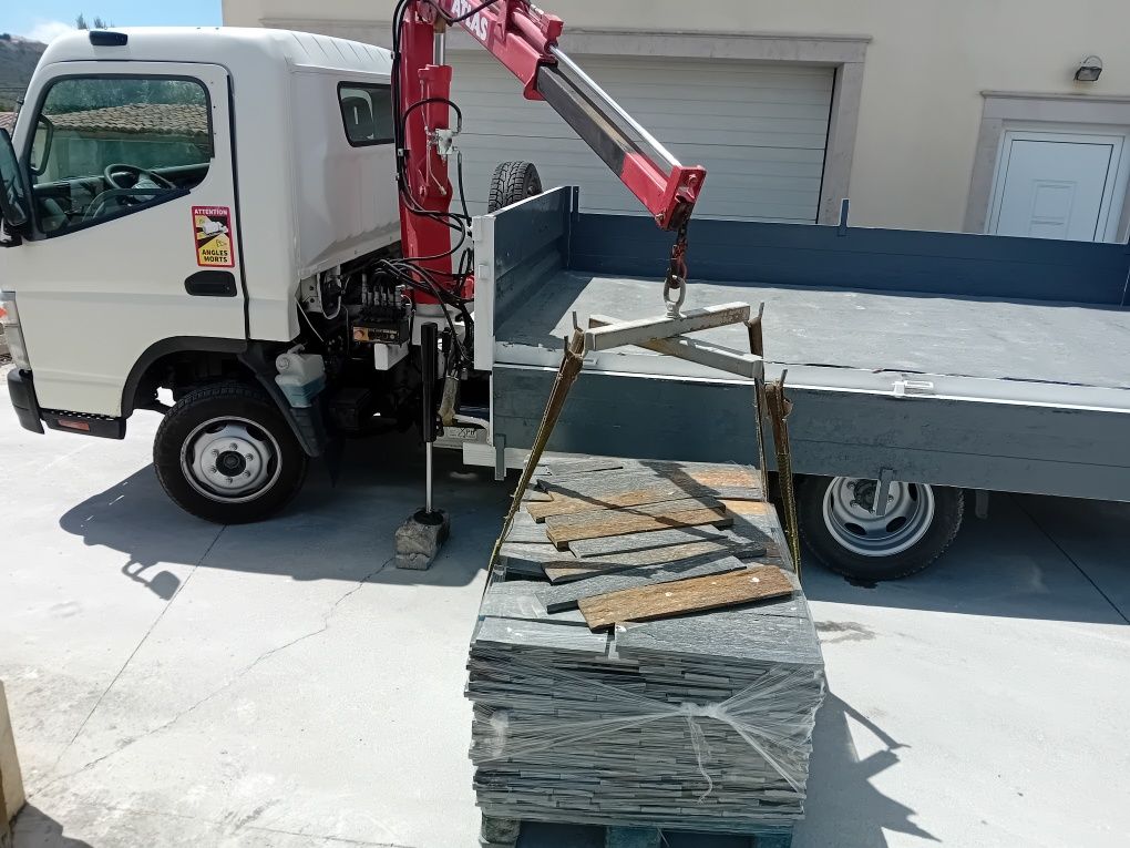 Mitsubishi Canter fuso 3c15com grua e bascula