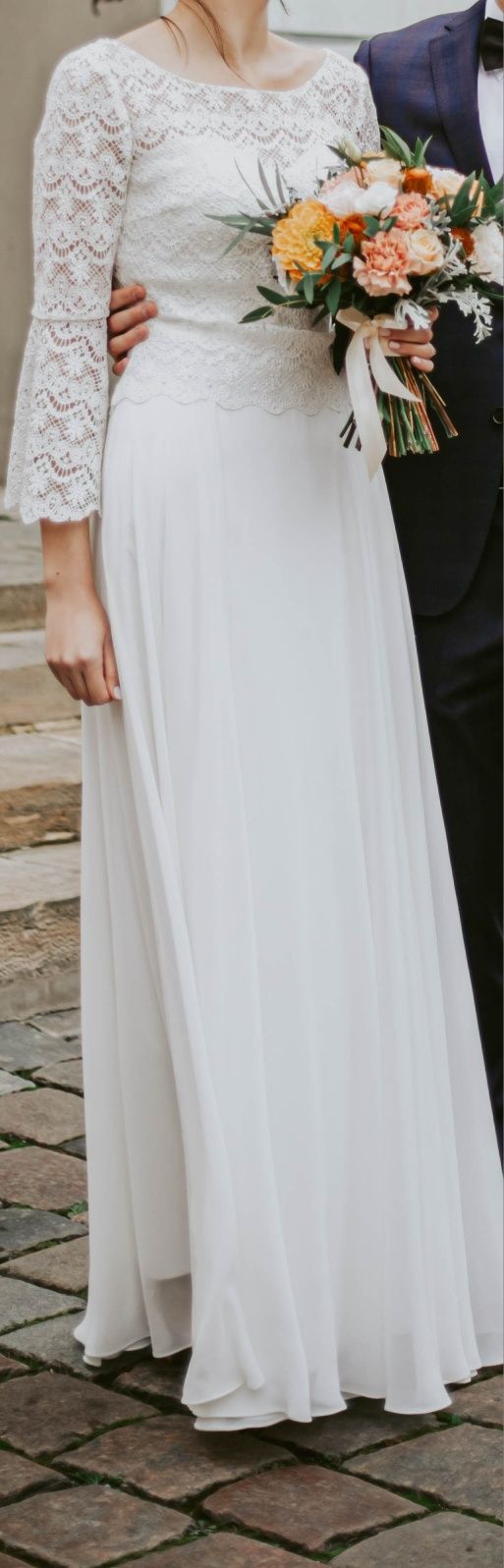 Suknia ślubna,  ivory, rozmiar 36