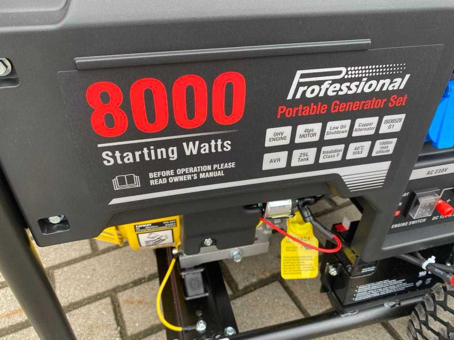 Agregat prądotwórczy 6,5kW 230V Loncin LC8000D-AS-1F Stabilizacja AVR