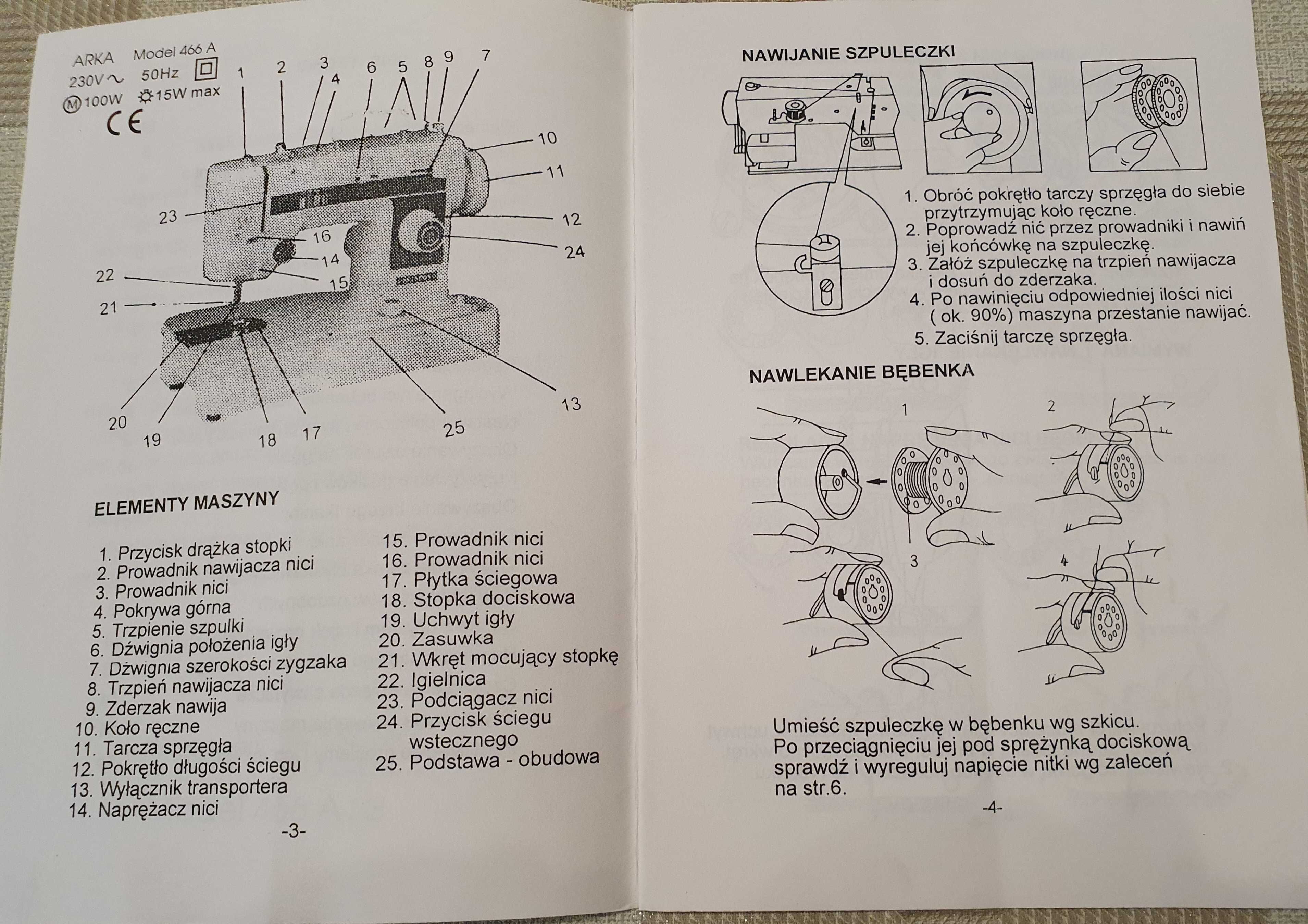 Instrukcja obslugi Arka