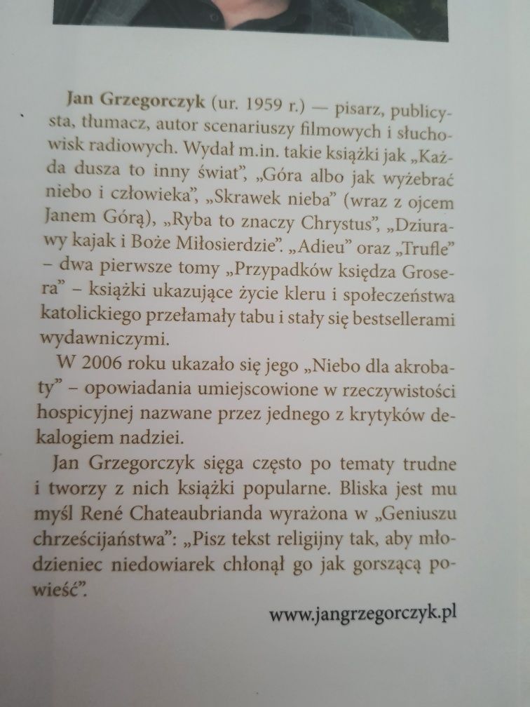 Jan Grzegorczyk II, III, IV tom  Autograf