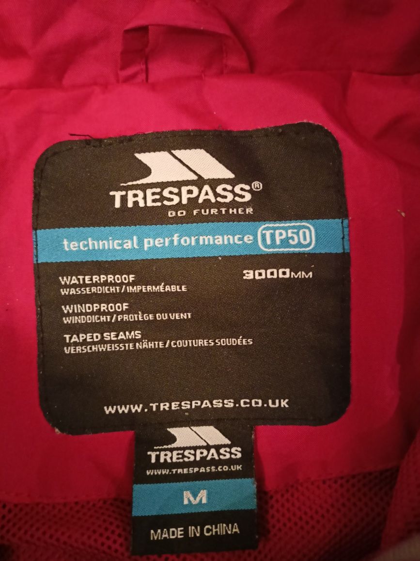 Kurtka Trespass M wodoodporna, wiatroszczelna