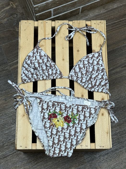 Вінтажний купальник Christian Dior John Galliano 2004 монограмний