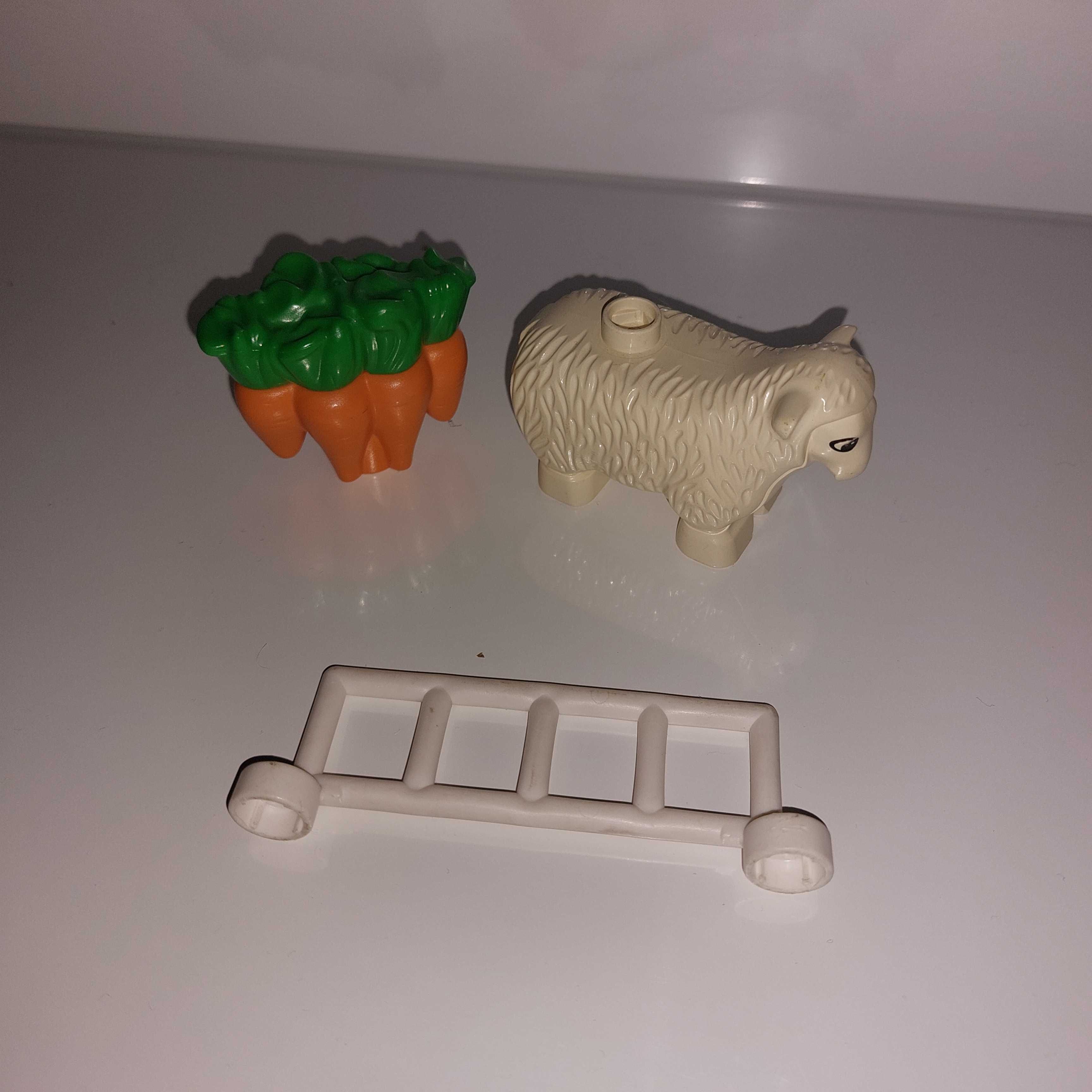 Klocki Lego Duplo owca marchew płot vintage