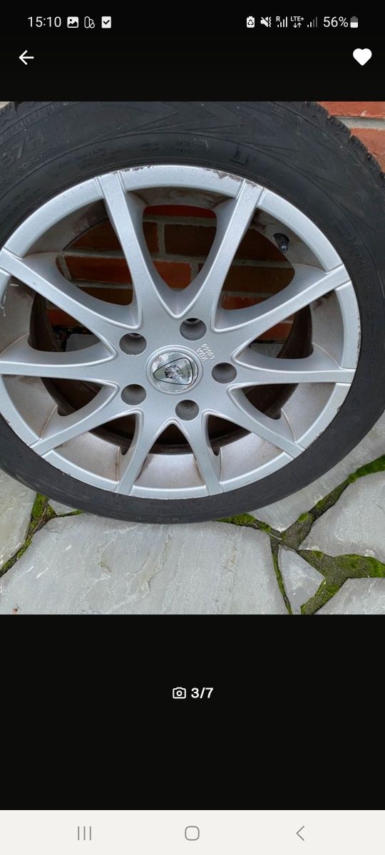 4x alufelgi rozstaw  5x120  plus opony zima, Nokian 195/55 R 16 450 zł
