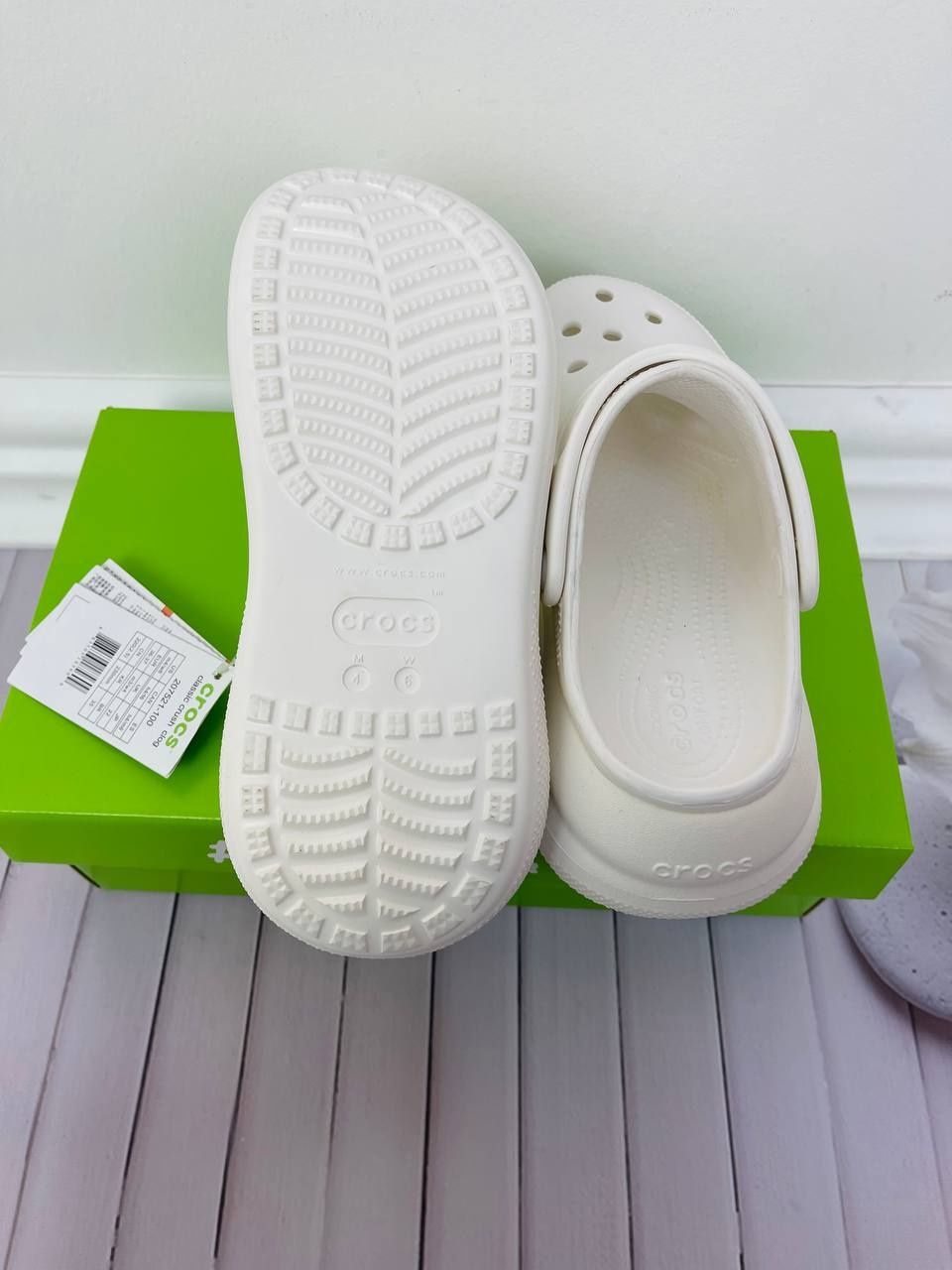 New Crocs кроксы! Женские классические сабо Classic Crush Clog на плат