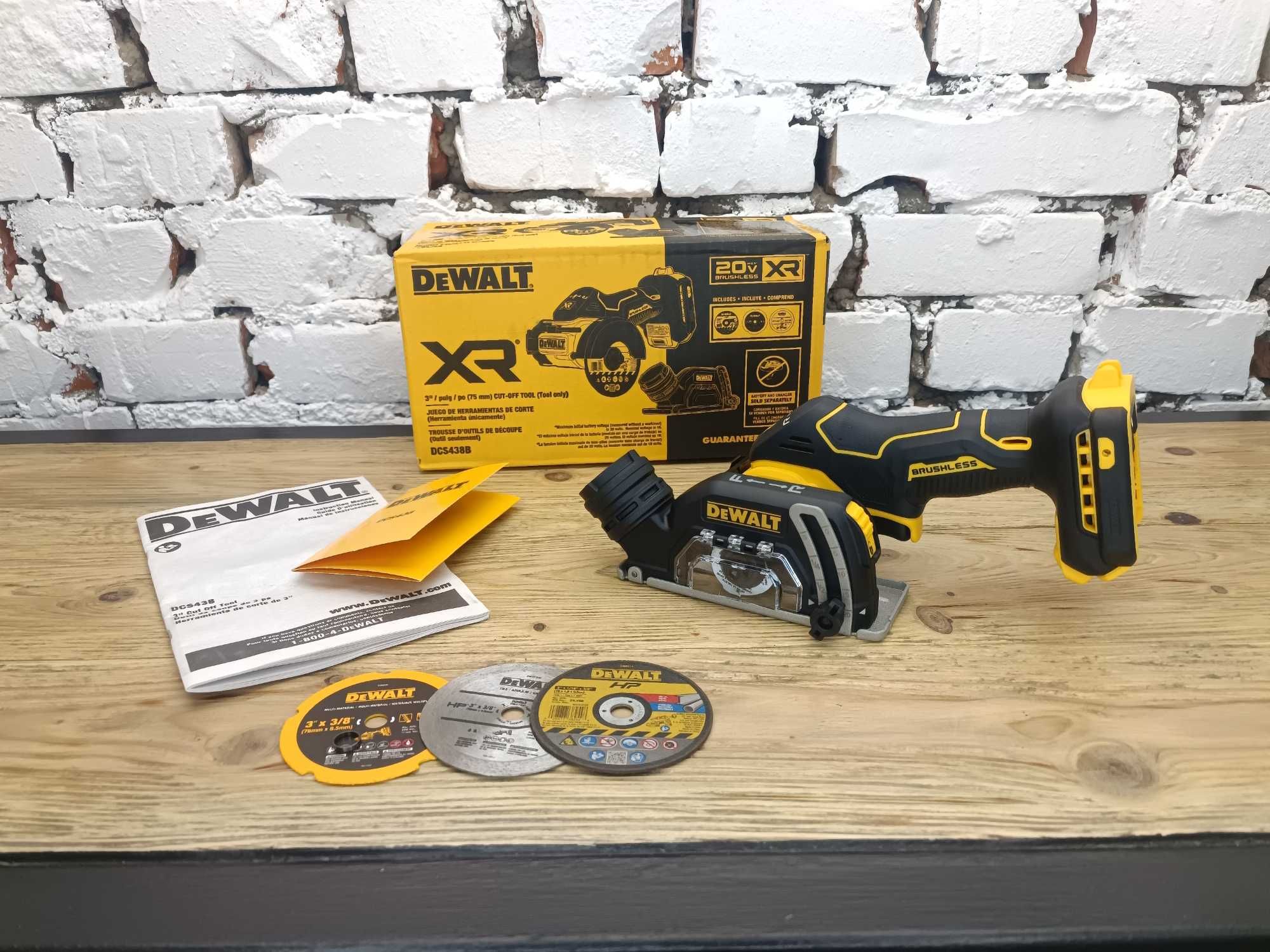 Акумуляторна болгарка, пилка DeWalt DCS438B 20V MAX MADE IN MEXICO