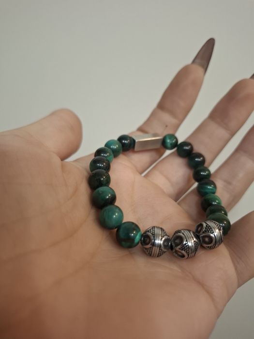 Малахитовый браслет