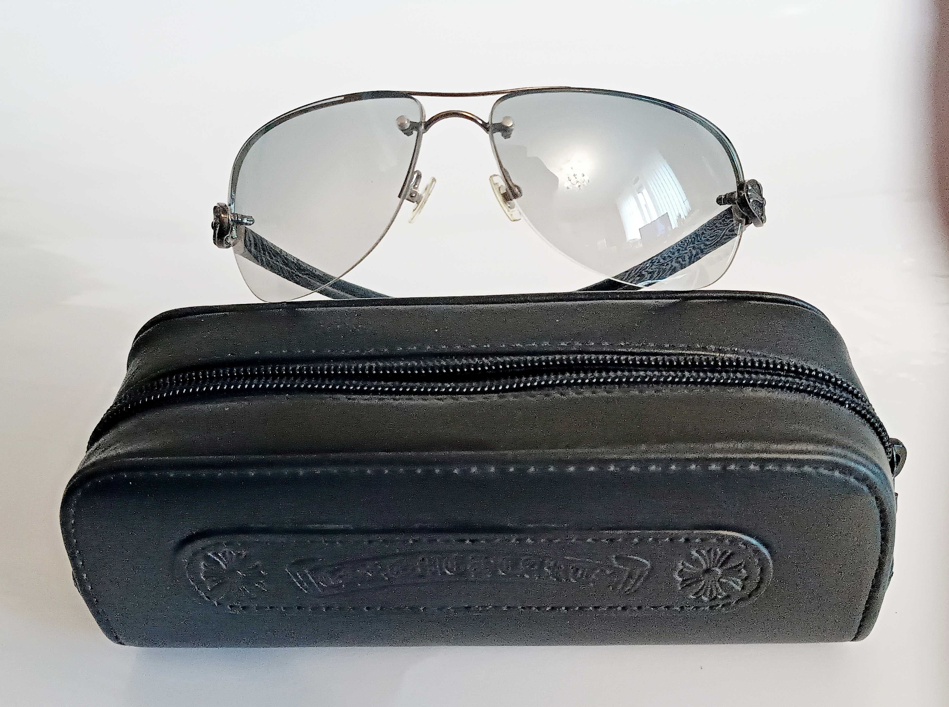 Солнцезащитные очки-авиаторы Chrome Hearts Pink Classic Oval