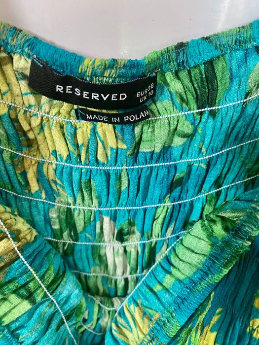 Letnia wakacyjna sukienka w letni print NOWA Reserved M/L