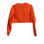 Cropped sweater laranja eléctrico