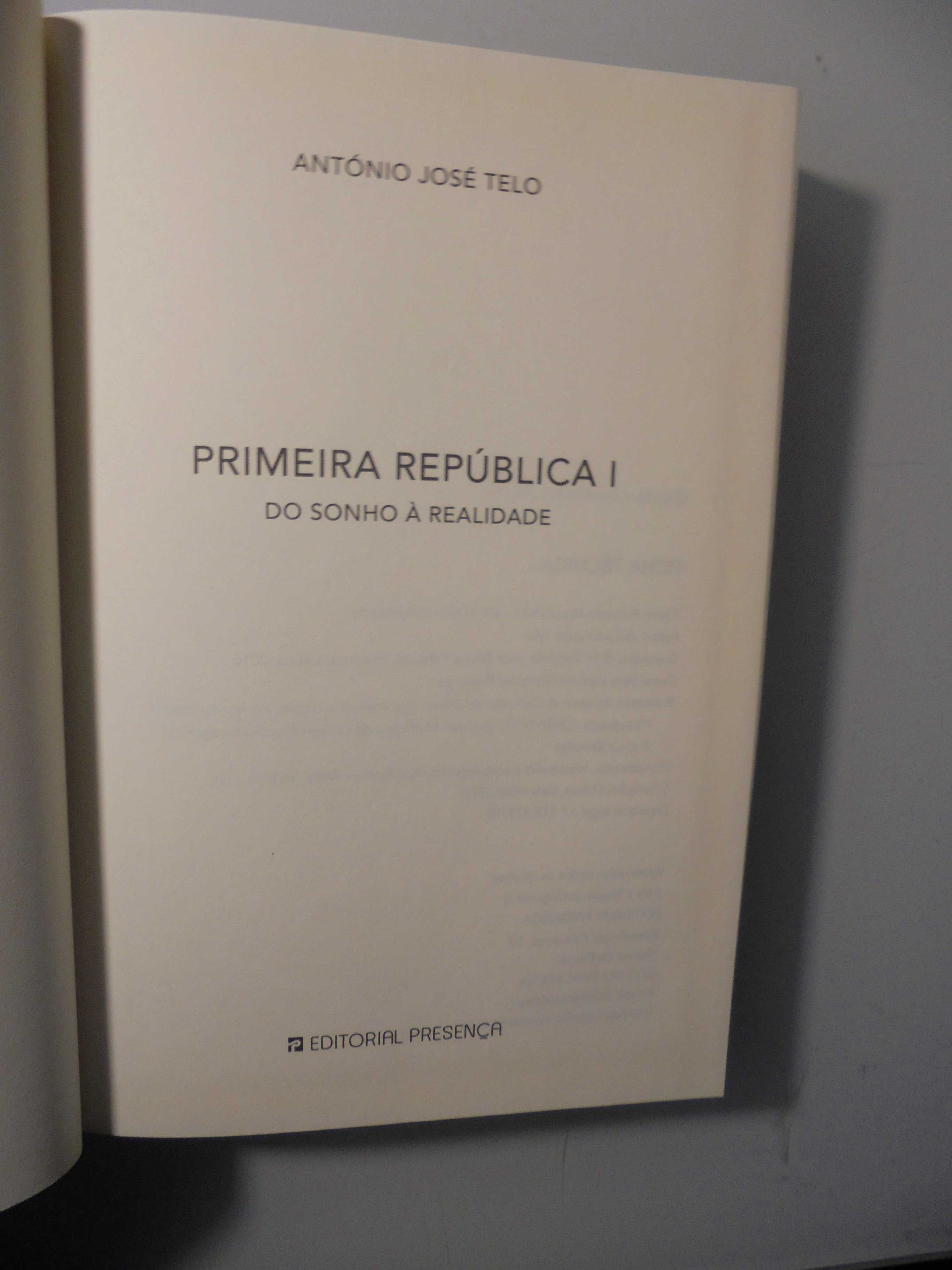 Telo (António José);Primeira República I-Do Sonho à Realidade