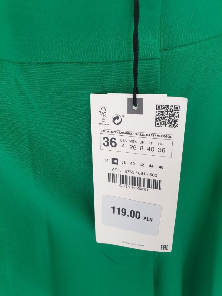 Zara spodnie na kant