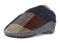 Мужская твидовая кепка Oxford Blue Harris Tweed - оригинал